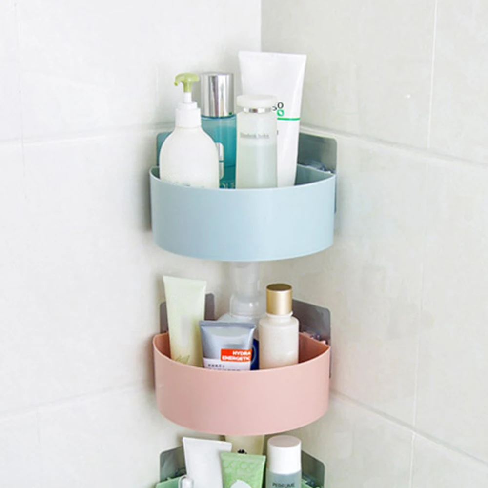 

Useful Kitchen bathroom storage supplies Triangular Shower Caddy Shelf Bathroom Wall Corner Rack Storage Organizer Holder