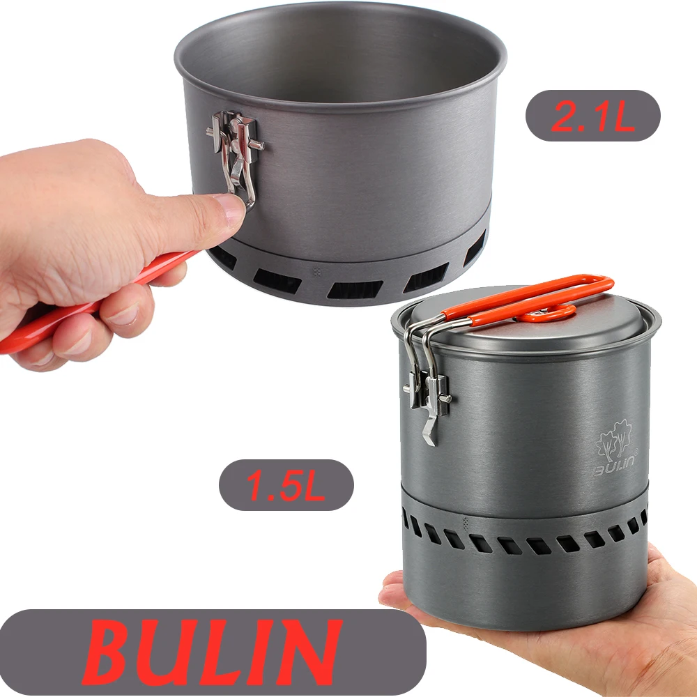 BULIN 1.5L/2.1L походная посуда, походный горшок, походный, для пикника, альпинизма, оборудование для приготовления пищи, горшок