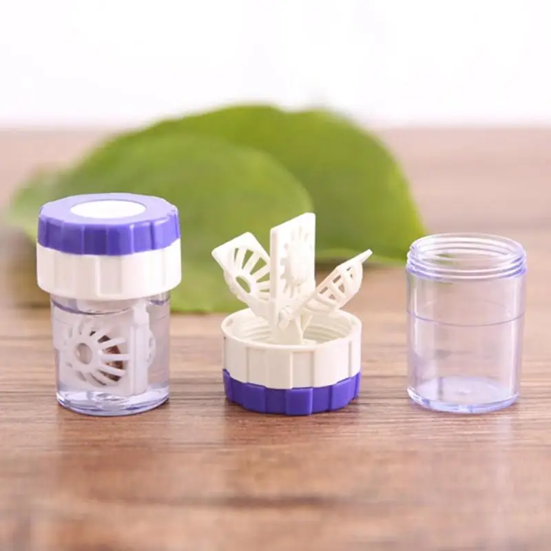

1pc Portable US-pupil Plastic Washing Box Manually Contact Lens Cleaner Container Cleaning Container Tools