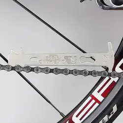 Портативный велосипедный спорт одежда индикаторы цепи измеритель велосипед Серебряный Ремонт Checker