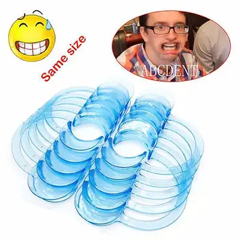 

10 Pcs 3 Sizes CType Mouth Opener Cheek Retractor Teeth Whitening Dental Clear 2 colors