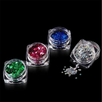 

12pc 3D Nail Art Decorations in Wheel Holographic Matte Acrylic Star Line Round Square Mixed Nail Studs