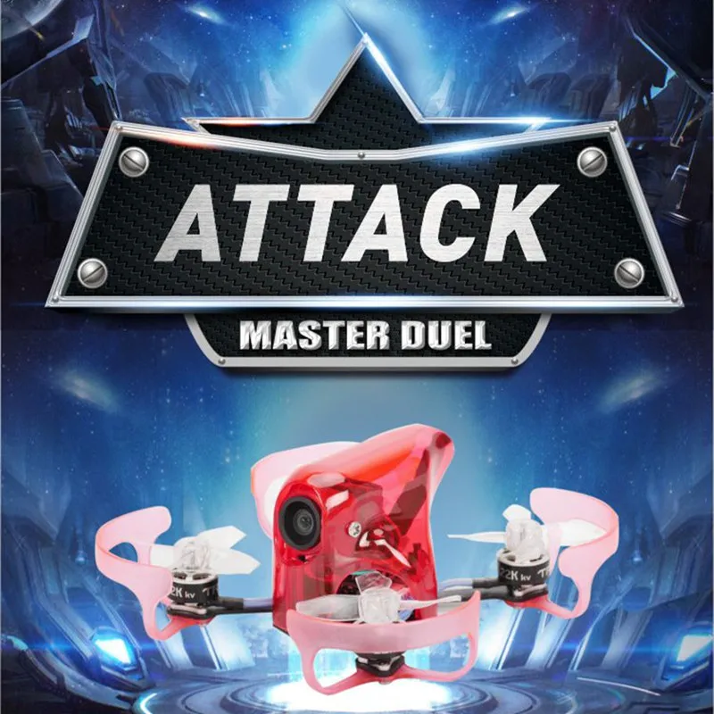 

TransTec Attack 66 PNP Version w F4 Flight Controller OSD 1S 10A 4in1 ESC 0802 Motor Gemfan Props Tiny Whoop FPV Racing Drone