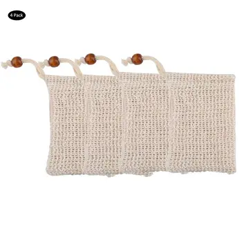 

Bubble Net Soap Bag Soap Set Massagehigh Quality Bathroom Accessories Handmade Soap Bag Bathing Horny Anti-Slip Sleeve 4pcs