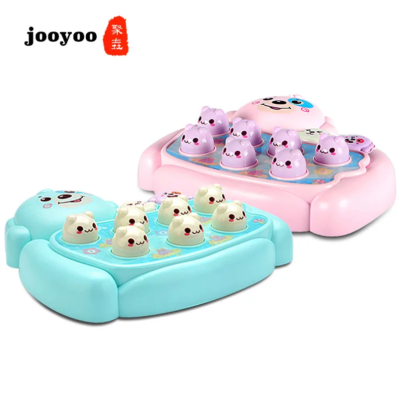 

Children's Puppy Playing Hamster Toys Infant Puzzle Baby Music Tap Boy Girl Noise Maker
