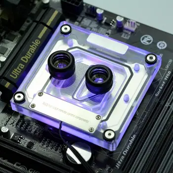 

VBESTLIFE Fast Heat Dissipation CPU Water Cooling Block G/14 Thread Water Cooling Block for Intel SeriesWater Cooler Radiator