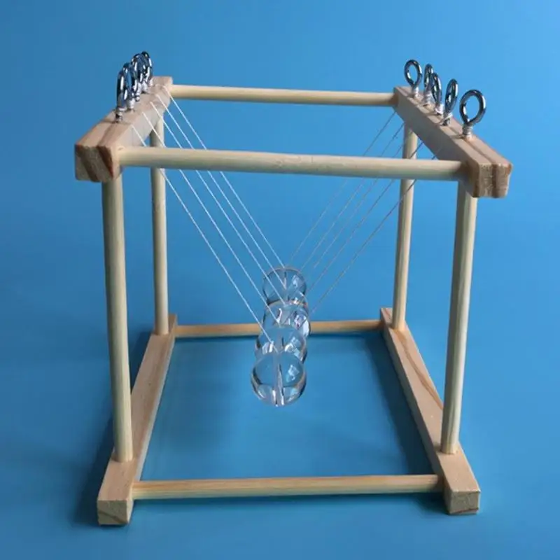 Парта маятник DIY маятник Ньютона Баланс шары Физика Наука Колыбель развивающие игрушки