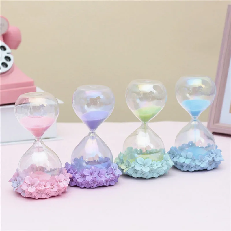 

Home Decor Glass Sand Clock Hourglass Ornaments Figurine Colored Time Counter Count Down Timer Hourglass Crafts Birthday Gifts