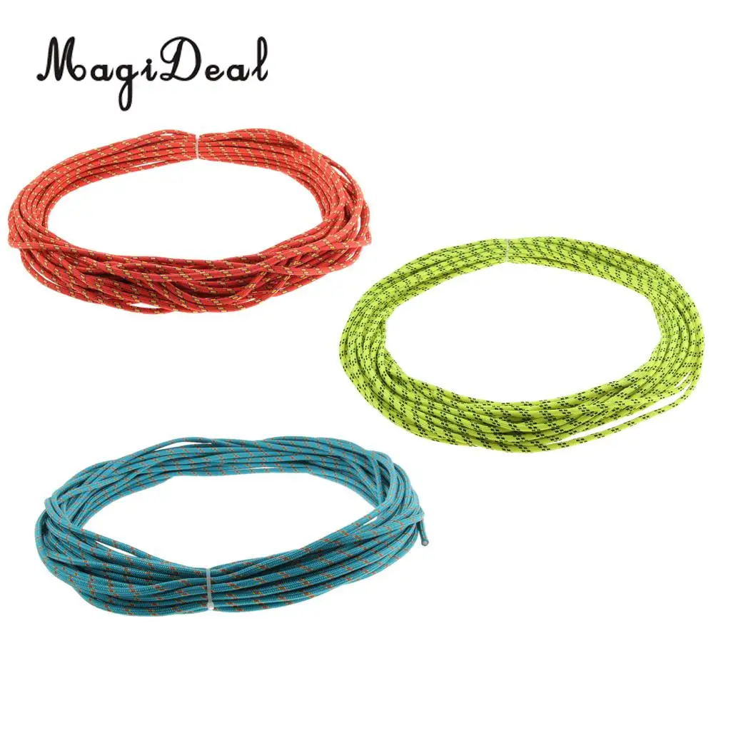 30m Rock Tree Climbing Safety Sling Rappelling Rescue Rope Auxiliary Cord 6.5KN Outdoor Sports Tool