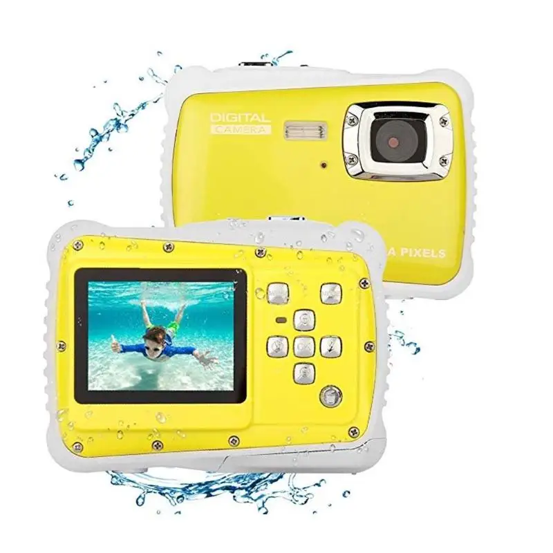 Kids Cartton Mini Digital Camera 2inch 12MP HD 720P Waterproof Portable Camcorder Video Recorder with Microphone Education Toys