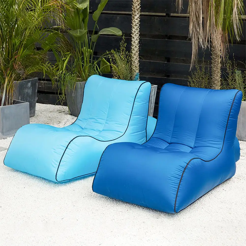 

LanLan Large Inflatable Curved Foot Air Chair for Beach Garden Outdoor Camping