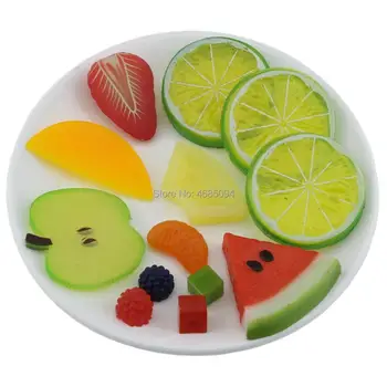 

Gresorth Premium Artificial Fruit Slice Fake Lemon Carambole Pineapple Apple Strawberry Party Festival Decoration