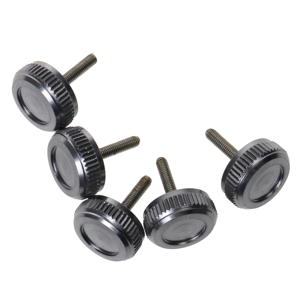 

5pcs Universal Fishing Spinning Reel Handle Screw Cap Bearing Cover Black Fishing Accessories