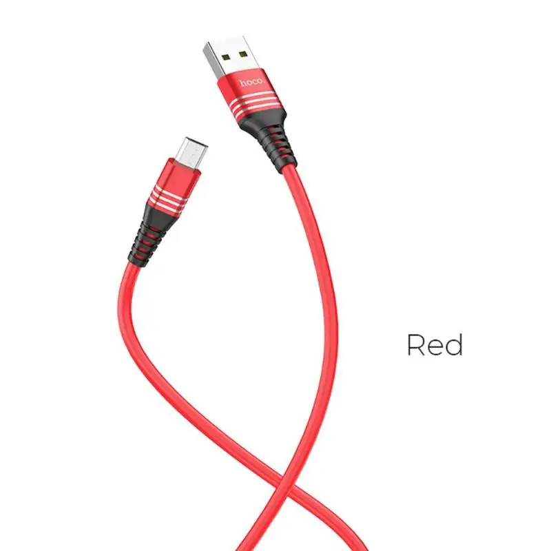 HOCO U46 Силиконовый Micro USB кабель для быстрой зарядки и синхронизации данных для телефонов Android для huawei Xiaomi USB кабель для зарядного устройства