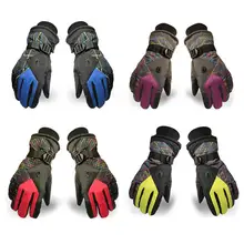 Ветрозащитная Регулируемый теплые лыжные перчатки Нескользящая износостойкая любителями езды на велосипеде перчатки Зимние перчатки для мужчин и женщин