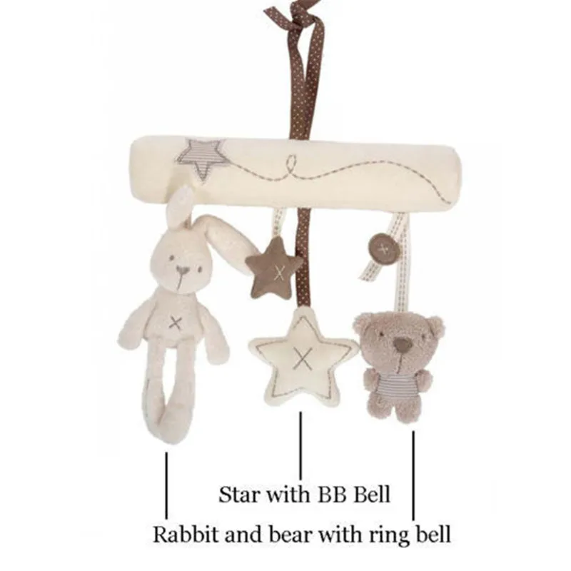 PUDCOCO Cute Activity Spiral Crib Stroller Car Seat Travel Hanging Toys Baby Rattles Toy