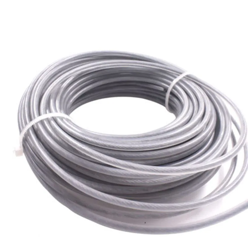 15 м длинный триммер провод шнур 3 мм стальная проволока серый для стриммер кусторез Триммер Замена провода триммер Запчасти