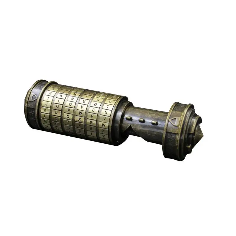 Camping Game Tool Da Vinci Code Lock Ring Wedding Proposal Ring Mini Cryptex Valentine's Day Romantic Birthday Gifts for Her