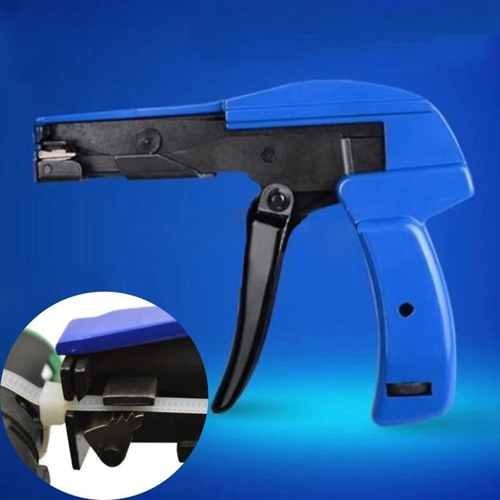 

1pc Mini Adjustable Fastener Cutting Nylon Cable Tie Gun Nylon Fastener Tie Cutting Tensioning Fastening Tool Usful Home Tool
