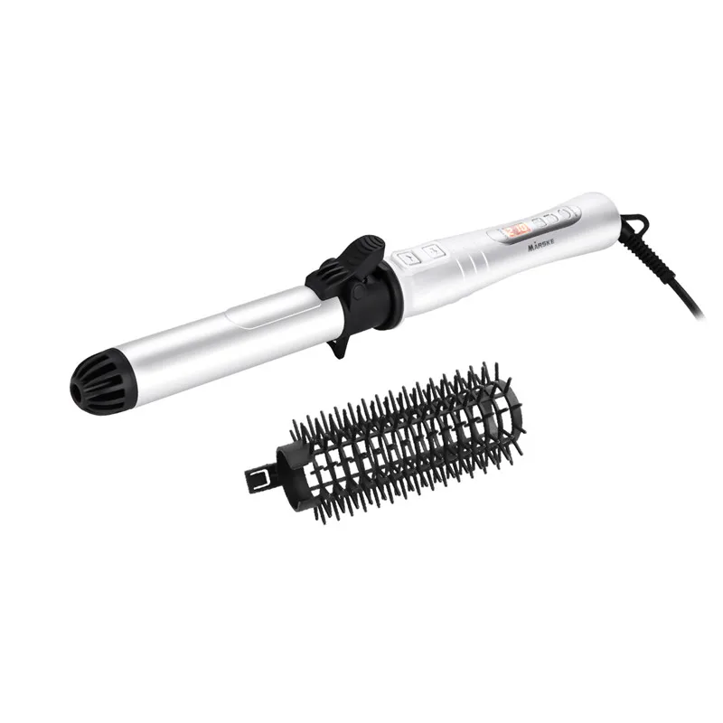 

Professional Automatic Ceramic Electric Curler Comb Curling Brush LED Display 32mm Rotating Straightening Brush Styling Tool