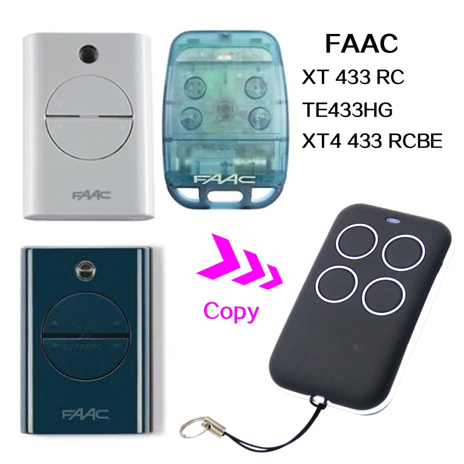 

FAAC XT4 433 RC RCBE TE433HG door remote control universal garage gate remote control FAAC remotes