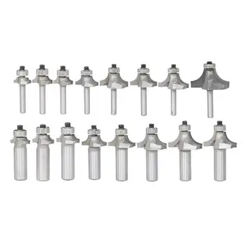 

16 Sizes 1/4 " 1/2" Shank Wood Router Bit Mill Engraving Trimmer Cleaning Flush Trim Milling Cutter For Woodworking Tool