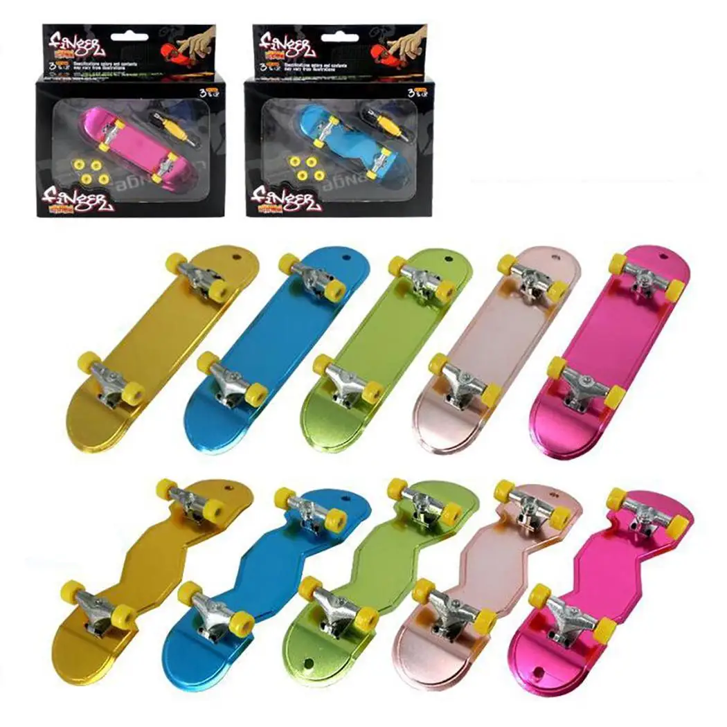 Alloy Finger Skateboard Toy For Children Stress Reliever Toy Mini