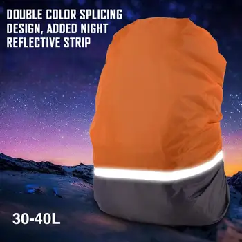 

30L-40L Light Reflective Waterproof Dustproof Backpack Portable Rain Cover Ultralight Shoulder Protect Outdoor Tools Hiking Bags