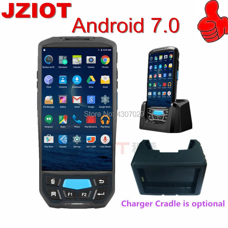 V9000 склад Wifi NFC 4G Прочный PDA Bluetooth Android Ручной 2D сканер штрих кода|Сканеры| |