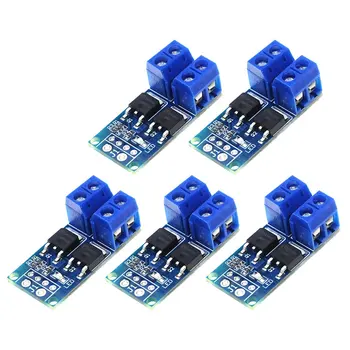 

5 Pieces 15A MOS Trigger Switch Driver Module FET PWM Regulator High Power Electronic Switch Control Board DC 5V-36V