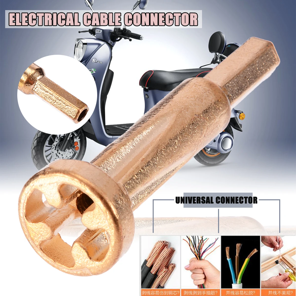 

Alloy Steel Universal Connector Electrical Cable Quick And Stripper 4-6-Square Electric Automatic Wire Stripping Device Connect