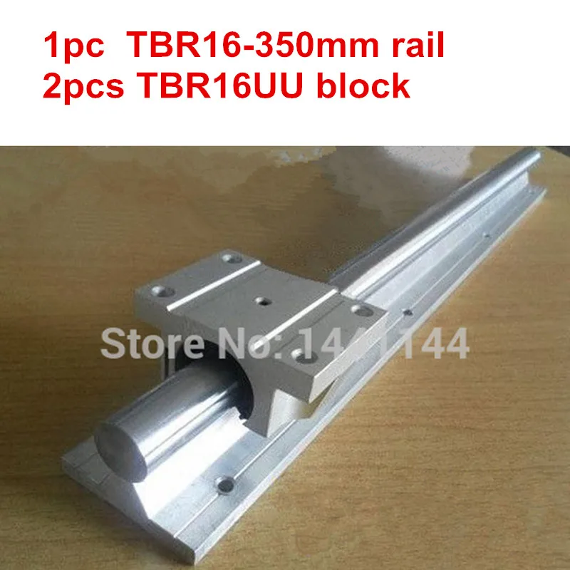 

TBR16 linear guide rail: 1pc TBR16 - 350mm linear rail + 2pcs TBR16UU Flange linear slide block