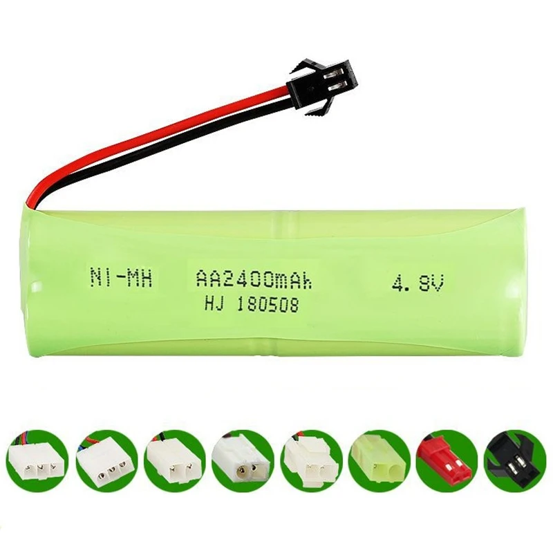 

4.8v 2400mah Battery ni-mh Battery AA NIMH 4.8v battery pack for RC toy Car Boat model RC toy Battery