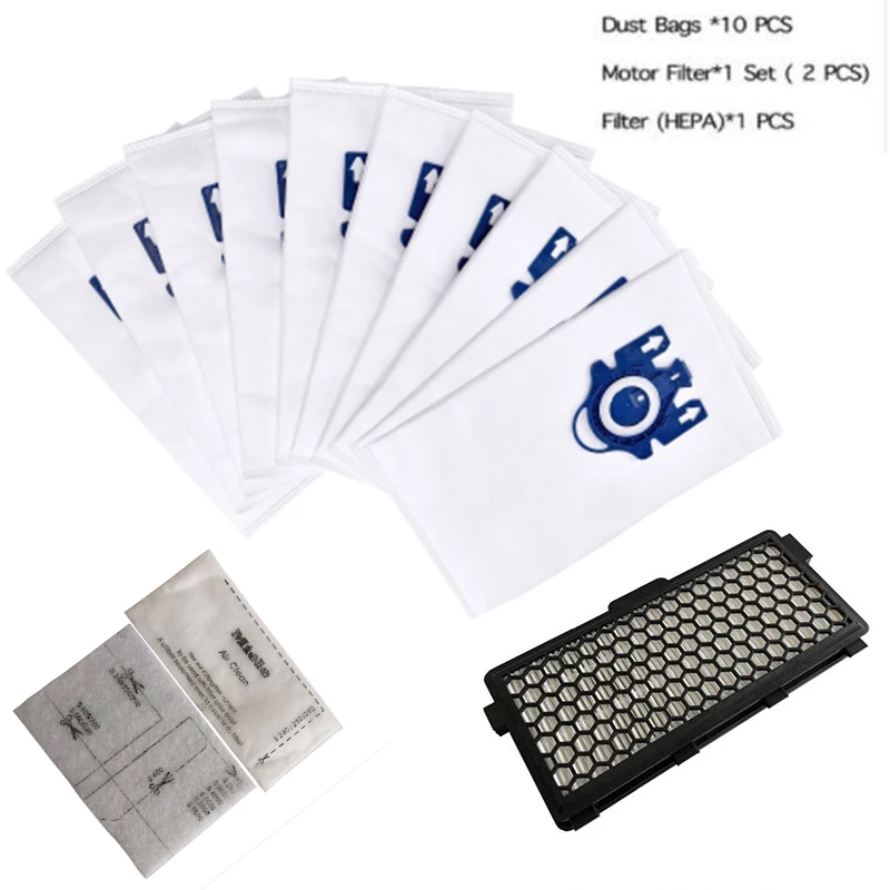 

Vacuum Cleaner Dust Bag With Filters Parts Set For Miele 3D GN COMPLETE C2/C3 S2