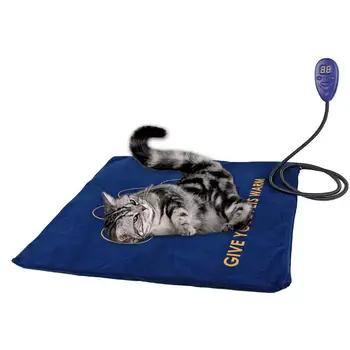 

Pet Heating Pad Dog Cat Indoor Warm Bed 7 Level Adjustable Temperature Replaceable Cover Waterproof Layer Pet Mat