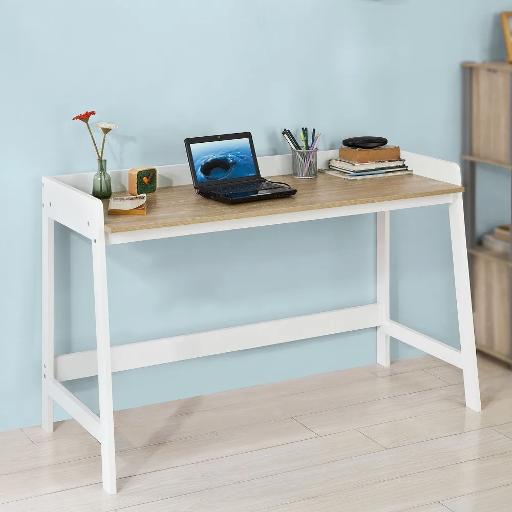 Sobuy Fwt41 Wn Home Office Computer Table Writing Workstation With
