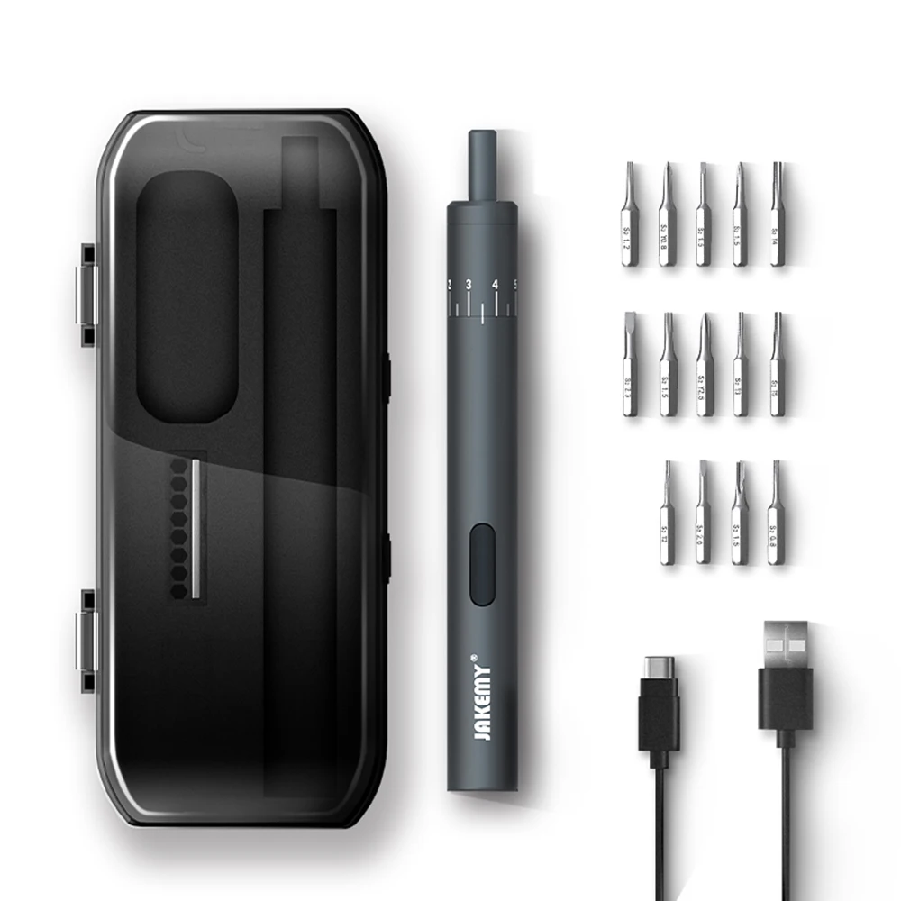 

Mini Electric Screwdriver Set with 14pcs Bits USB Battery For Screwdrivers Rechargeable Cordless Screwdriver Adjustable Torsion