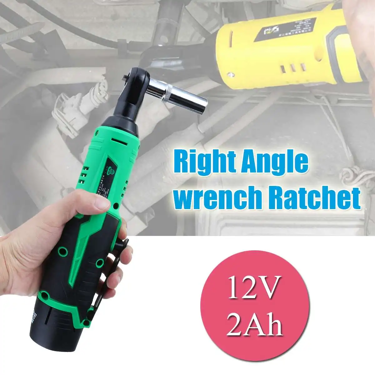 

Rechargeable Electric Ratchet Wrench 12V Cordless 3/8 Inch 2000mAh Lithium Battery Electric Wrench+Led Light Car Repair Tools