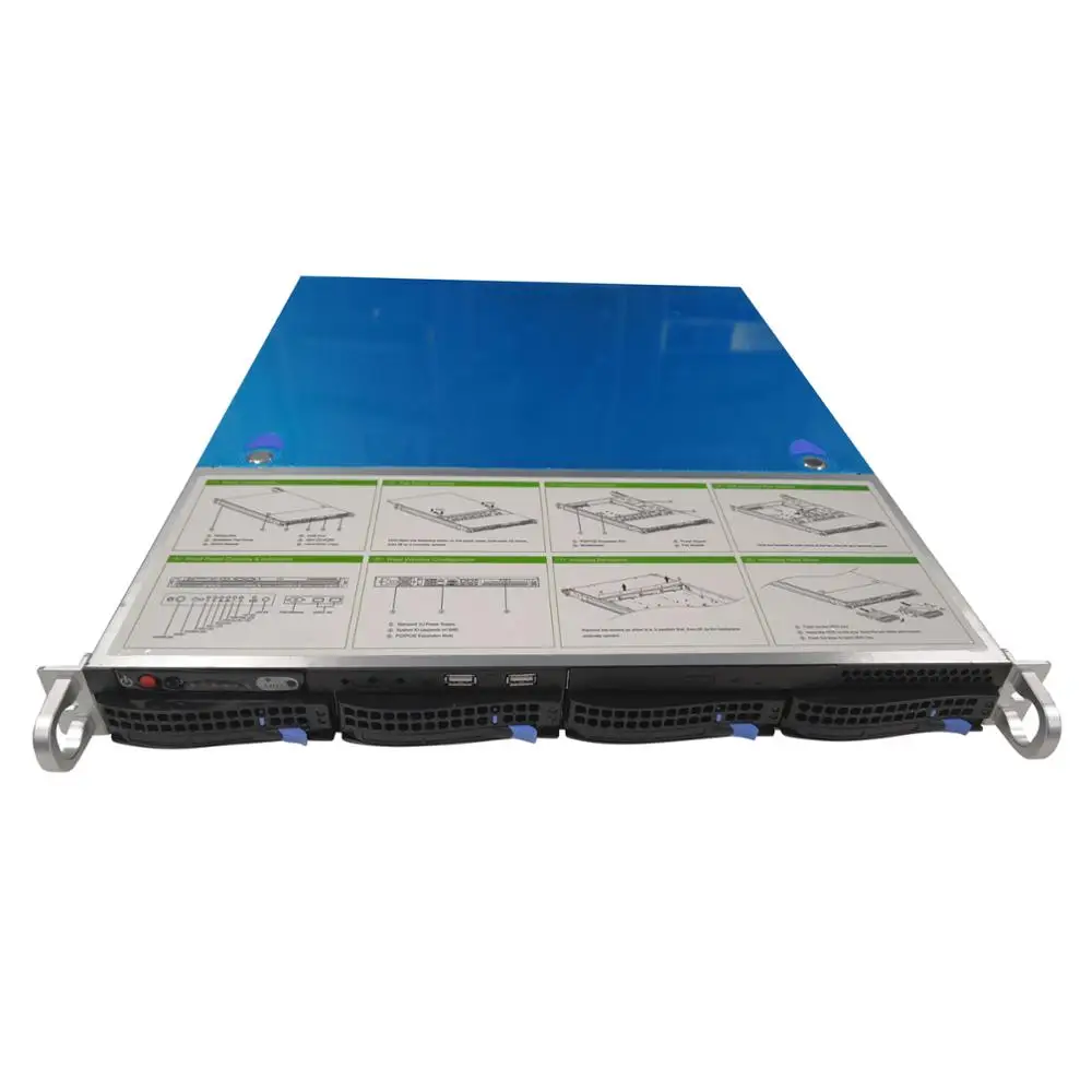 

High quality 1U rack-mounted hot-swap chassis 19 inches storage server case S156-4 hard-wearing 4 drive bays 6GBsata backplane