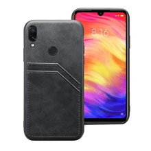 Для Xiaomi Redmi Note 7 Чехол из искусственной кожи держатель для карт+ мягкая ТПУ Рамка Тонкий Винтажный чехол для телефона для Redmi Note 7 Note 7 Pro Чехол