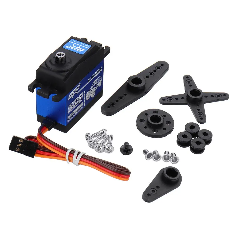 SPT5425LV 25KG 90° Large Torque Digital Metal Gear Servo For 1:8 1:10 RC Robot Car Boat SPT5425LV 25KG 90° Large Torque Digital Metal Gear Servo For 1:8 1:10 RC Robot Car Boat