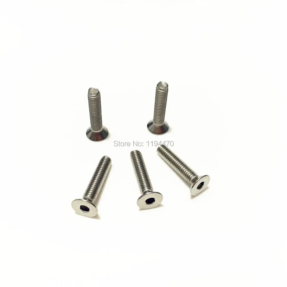 400 шт. M3x8mm M3 * 8 DIN7991 Метрическая резьба 304 нержавеющая сталь плоская потайная