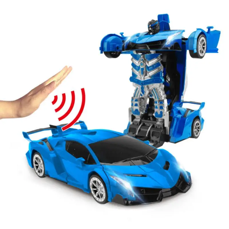 

Mini One-Button Deformation Remote Control Car Robot - Gesture Induction Deformation Toy for Children Kids
