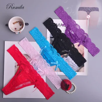 

Sexy sheer lace Women lingerie high waist Thongs plus size G-string Underwear Panties Briefs Ladies T-back 2pcs/Lot ac121
