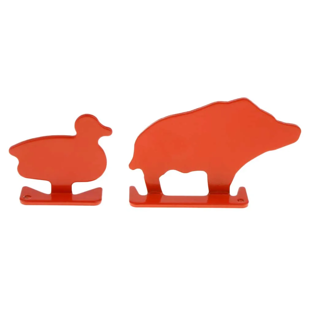 4pcs Heavy Duty Carbon Steel Shooting Targets Plinking Target Orange Plate