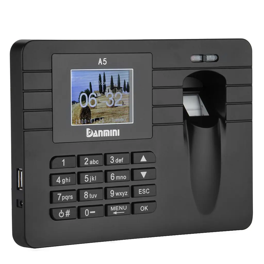 

Danmini Time recording system by Fingerprint with TFT 2.4 " Screen - Controls the timing of your employee (capacity 60,000 att