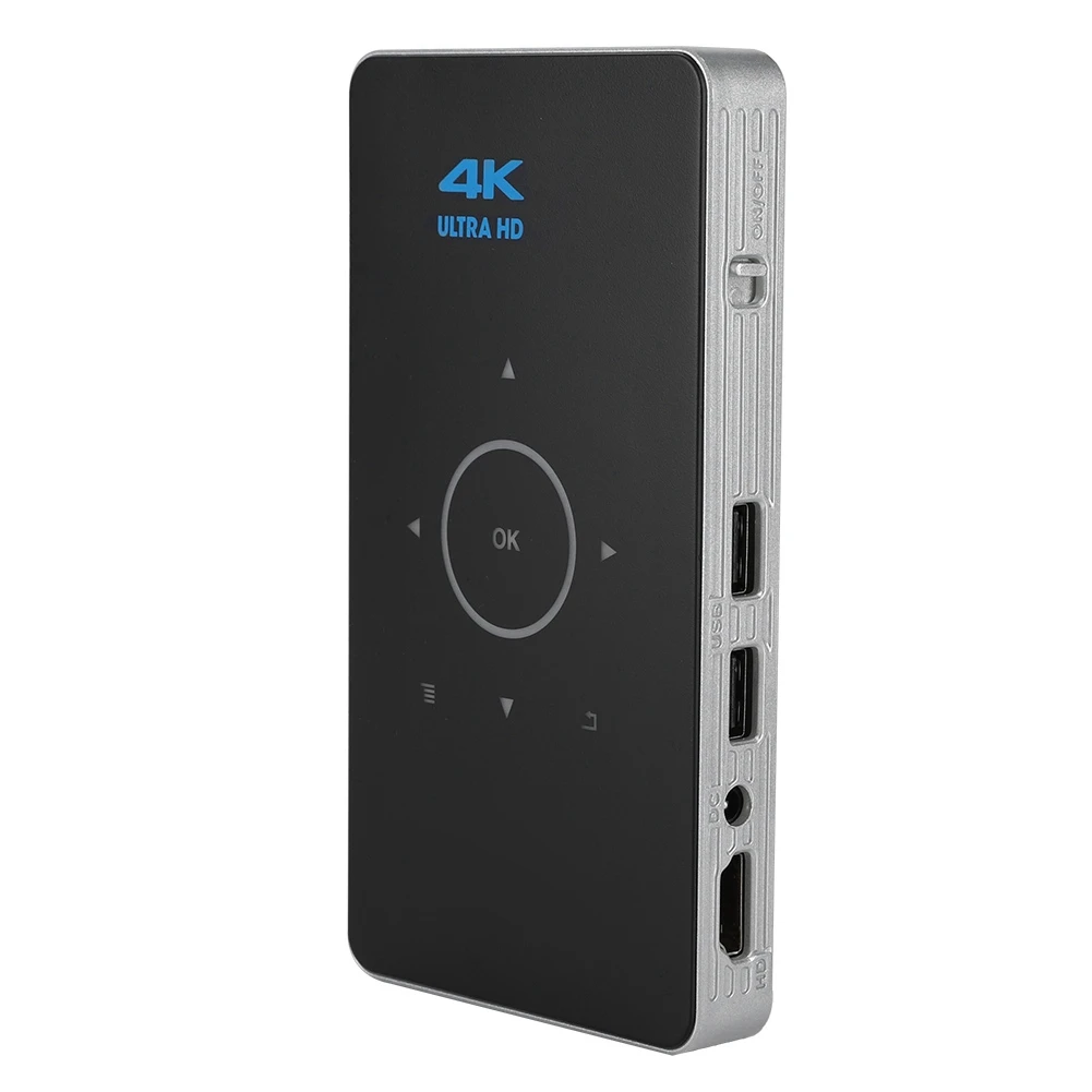 

S905X-1 Mini 8G Smart Wireless Home Projector for Android 6.0 Portable Wifi Intelligent DLP Projector-C6
