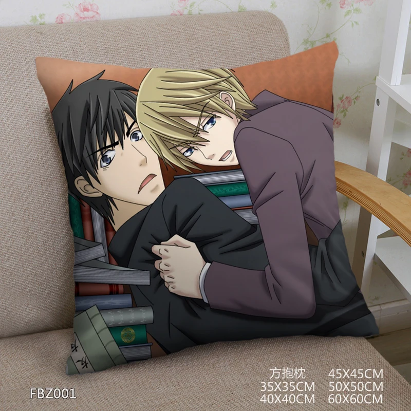 Японское аниме квадратная наволочка Sekai ichi Hatsukoi Onodera Ritsu no Baai Yaoi манга Dakimakura