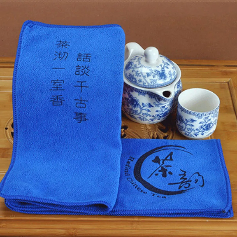 Полотенце для чая из микрофибры, впитывающее сильную ткань для чая, легко чистится, аксессуары для чая