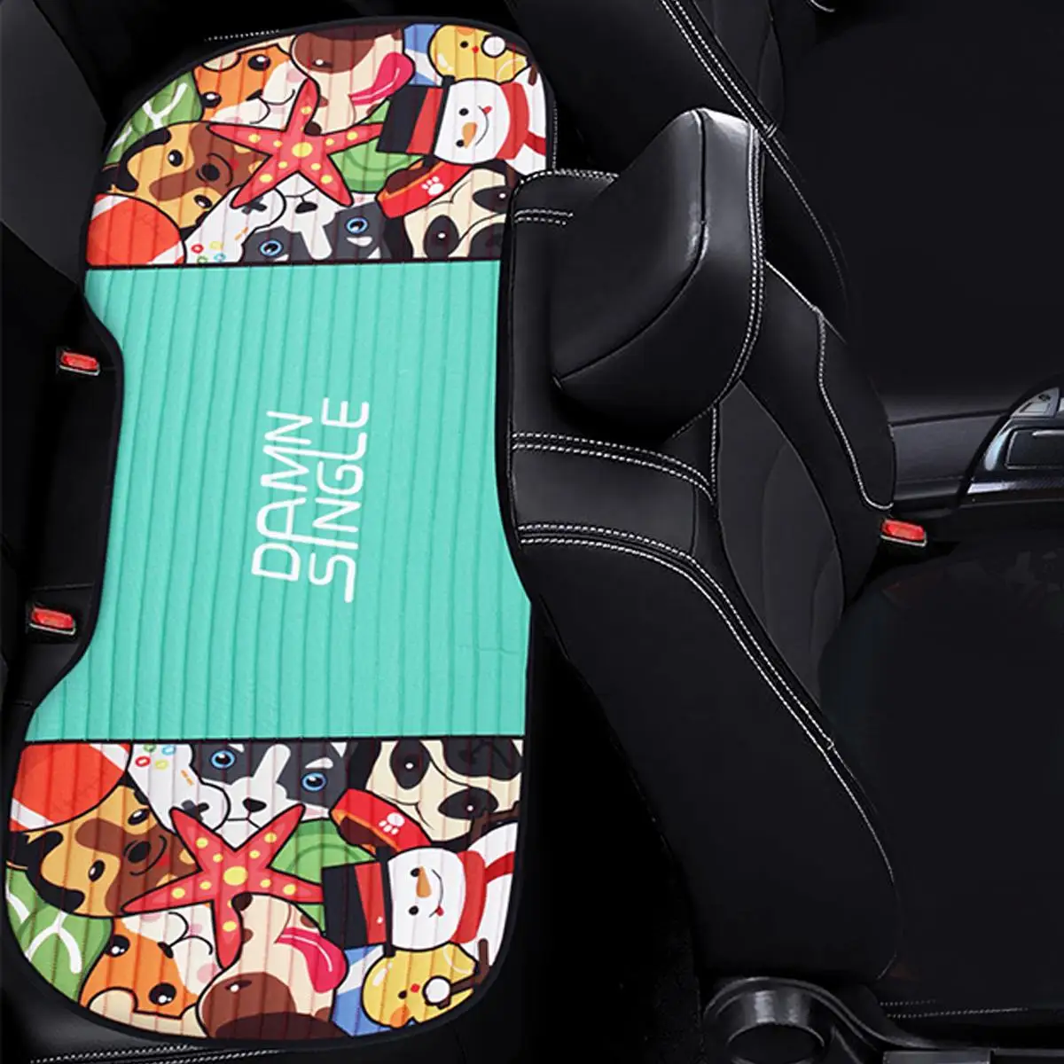 

1PCS Universal Car Rear Pad Cover Summer Breathable Cooling Seat Cushion No Back Seat Cushion Ice Silk Cooling Pad